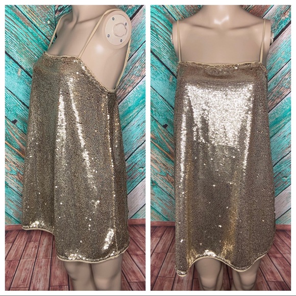 Free People Intimates Time To Shine Sequin Mini Slip Dress - Picture 4 of 6